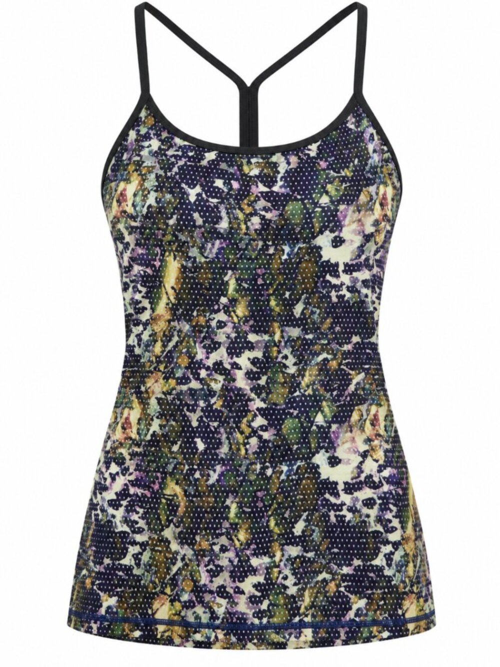 🍋 2/$30 Lululemon Power Y Tank Luon Floral Sport Multi Size 8